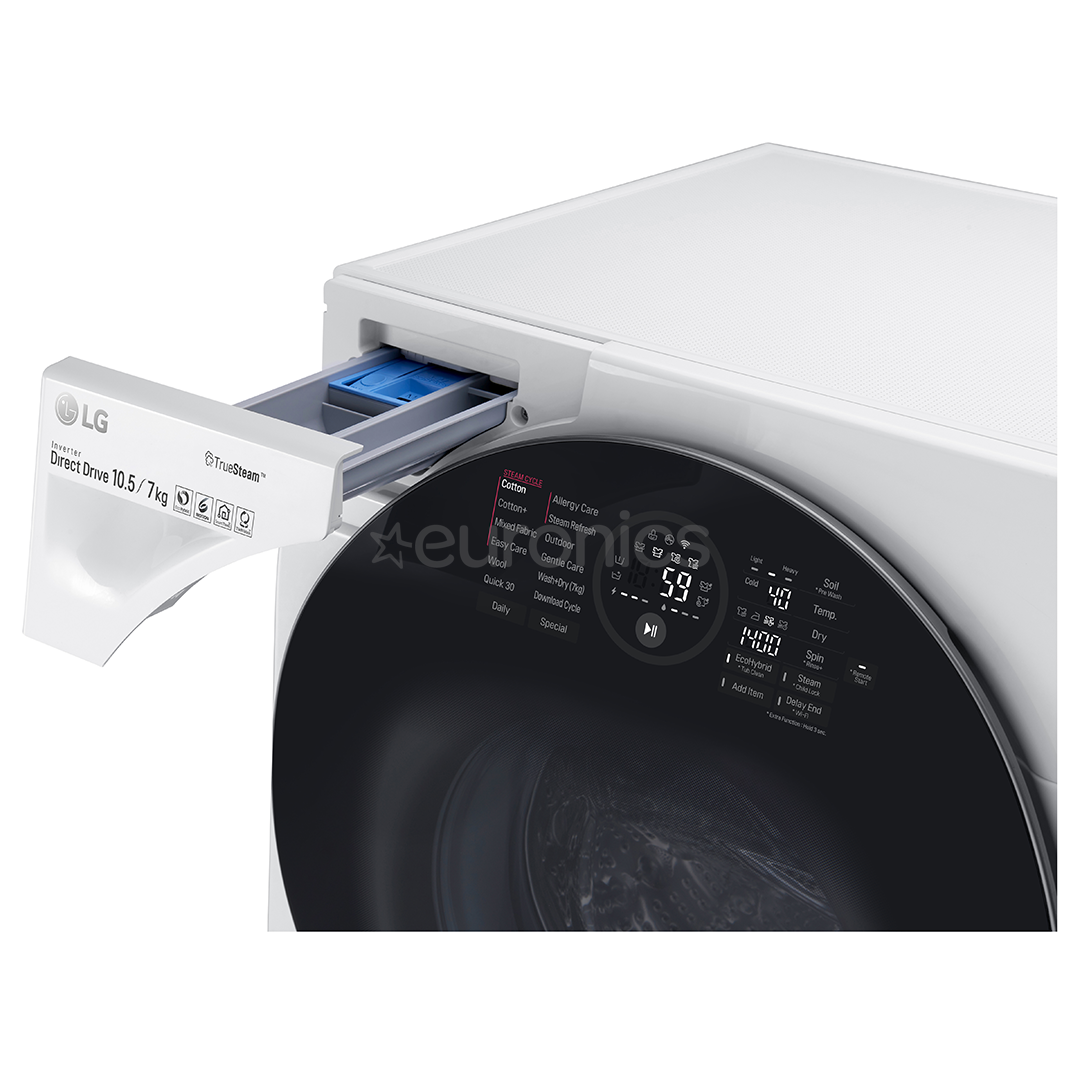 Pesumasin-kuivati TwinWash (10,5 kg / 7 kg / 2 kg)