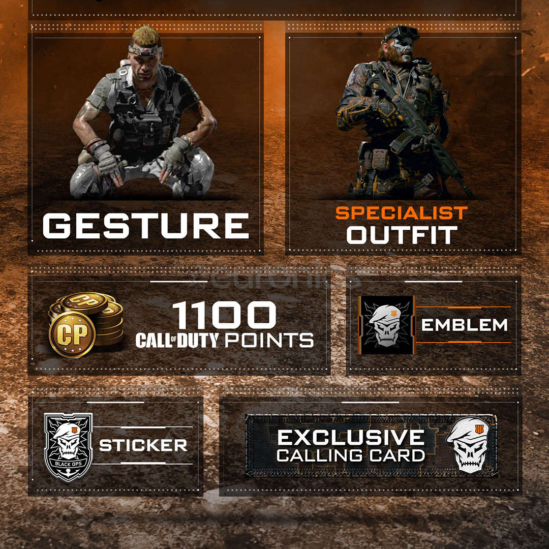PS4 mäng Call of Duty Black Ops 4 Specialist Edition