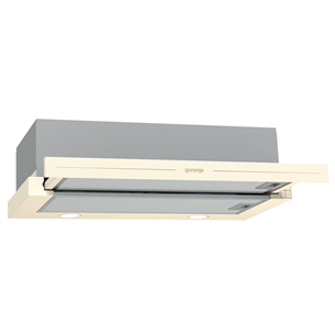 Gorenje, 435 m³/h, width 60 cm, beige - Built-in Cooker Hood