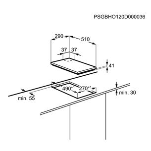 Built-in gas hob Electrolux