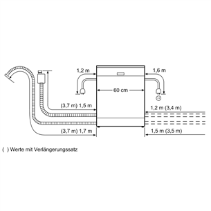 Built-in dishwasher Bosch (13 place settings)