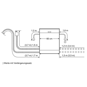 Built-in dishwasher Bosch (13 place settings)