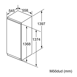 Built-in cooler Bosch (140 cm)