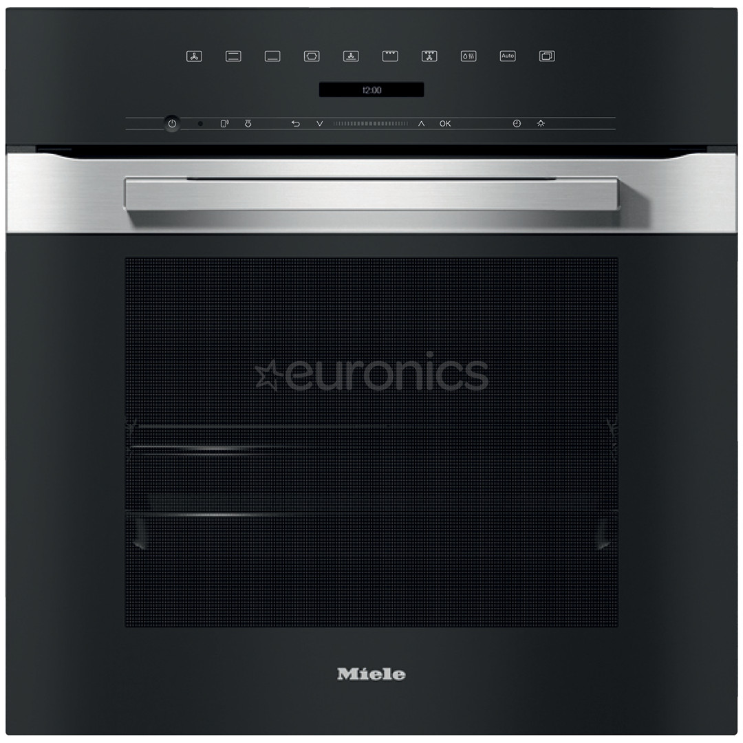 Miele, catalytic cleaning, 76 L, inox/black - Built-in Oven