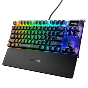 SteelSeries Apex 7 TKL Red Switch, SWE, must - Mehaaniline klaviatuur