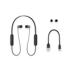 Sony WI-C310, black - In-ear Wireless Headphones