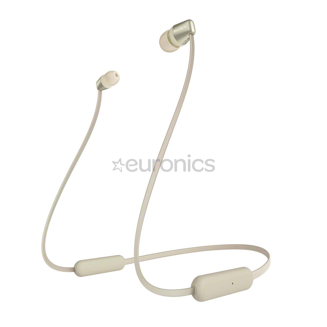 Sony WI-C310, бежевый - Беспроводные внутриканальные наушники