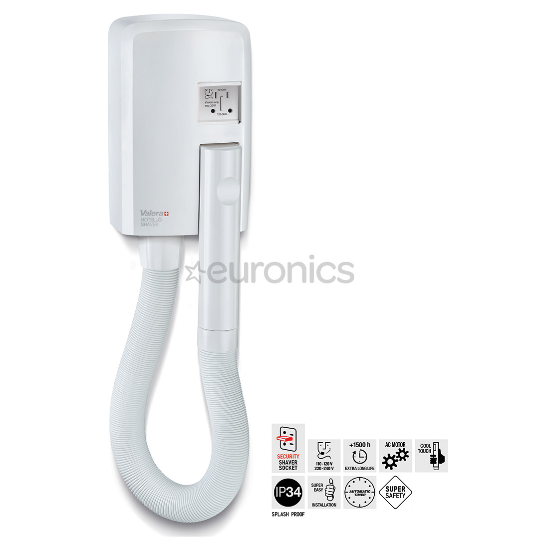 Seinale kinnitatav föön Valera Hotello SUPER AC Shaver