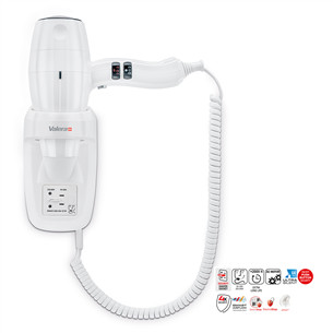 Seinale kinnitatav föön Valera Silent Jet PROTECT 2000 Shaver 586.10/044.06WHITE