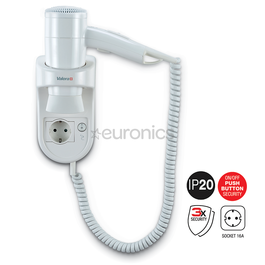 Seinale kinnitatav föön Valera Premium Smart 1600 Socket