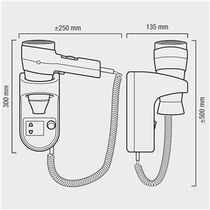 Настенный фен Valera Action Super Plus 1600 Shaver