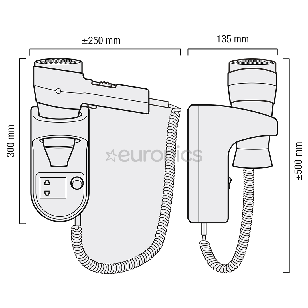 Настенный фен Valera Action Super Plus 1600 Shaver