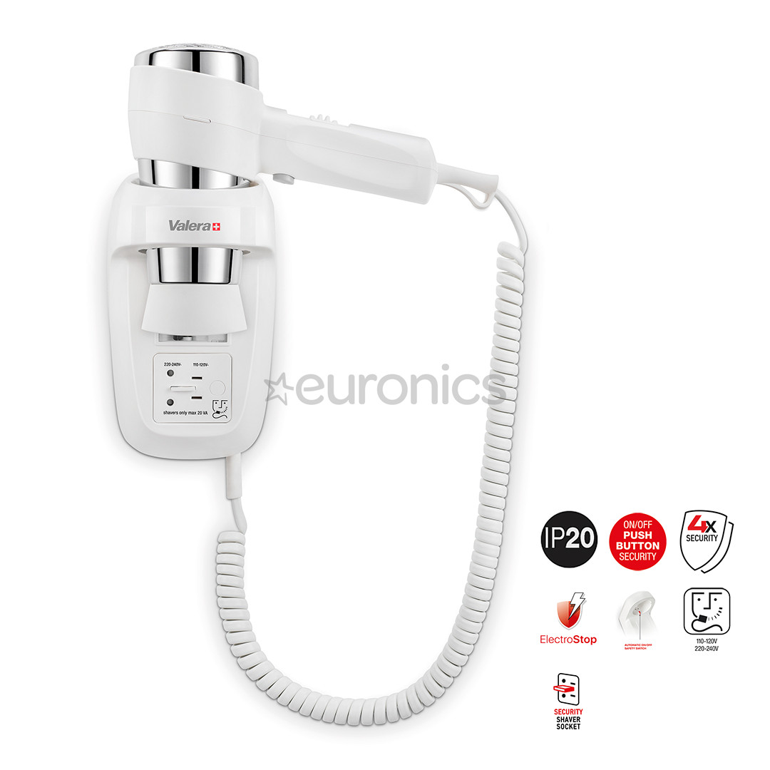 Seinale kinnitatav föön Valera Action PROTECT 1600 Shaver