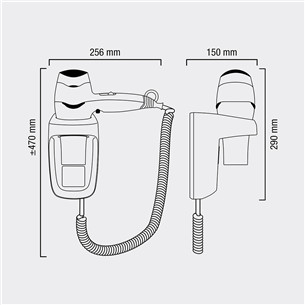 Настенный фен Valera Excel PROTECT 1600