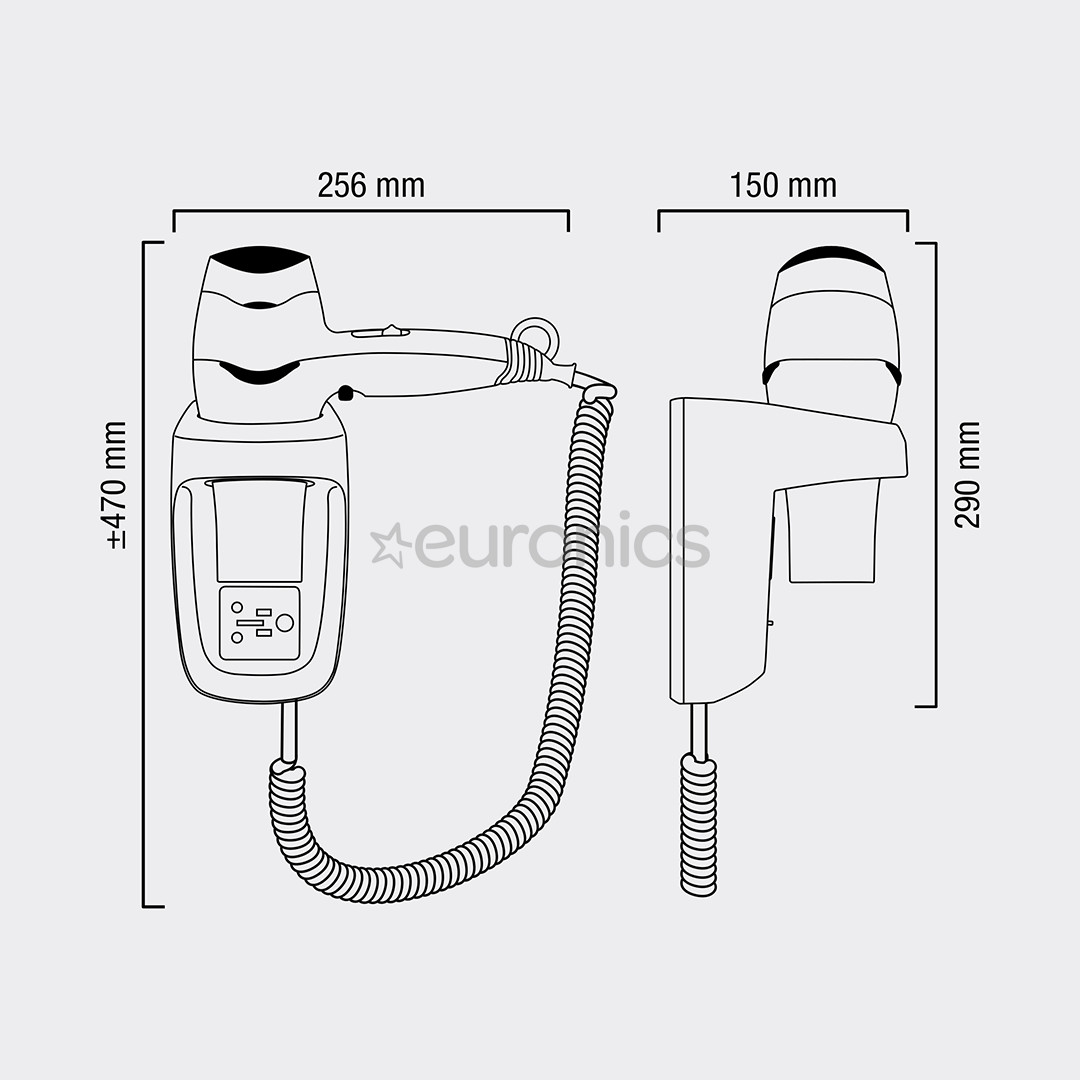 Seinale kinnitatav föön Valera Excel PROTECT 1600 Shaver