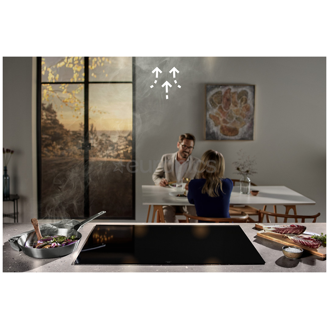 Electrolux, 720 m³/h, width 60 cm, black/inox - Cooker Hood