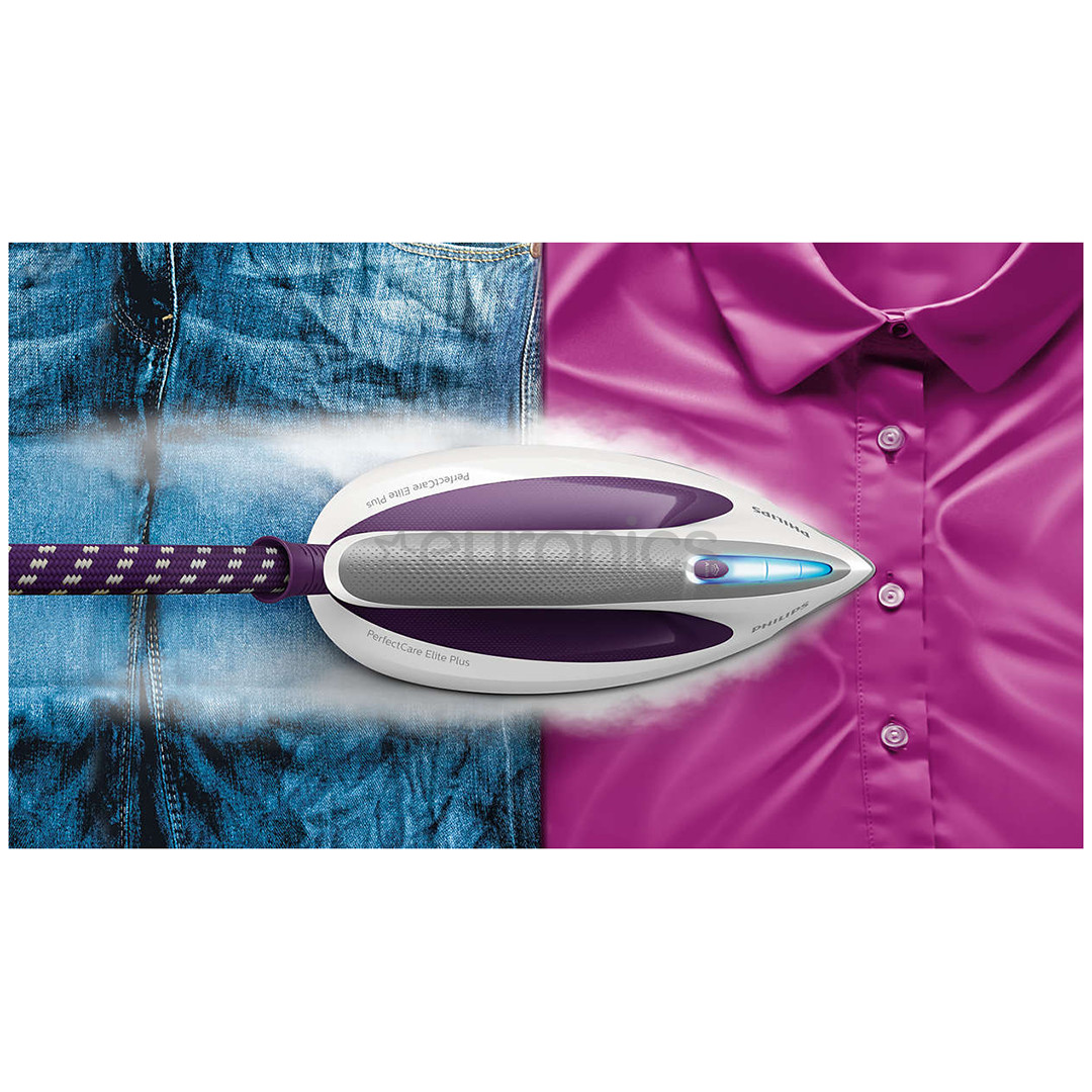 Philips PerfectCare Elite Plus, 2700 Вт, фиолетовый/белый - Гладильная система