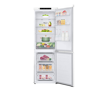 LG, NatureFRESH, 341 L, height 186 cm, white - Refrigerator