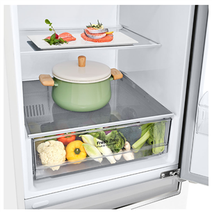 LG, NatureFRESH, 341 L, height 186 cm, white - Refrigerator