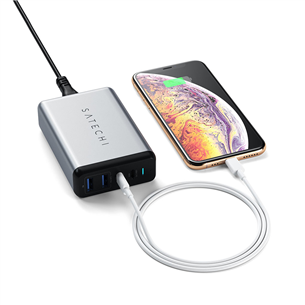 Vooluadapter Satechi 75W 2x USB-C ja 2x USB-A