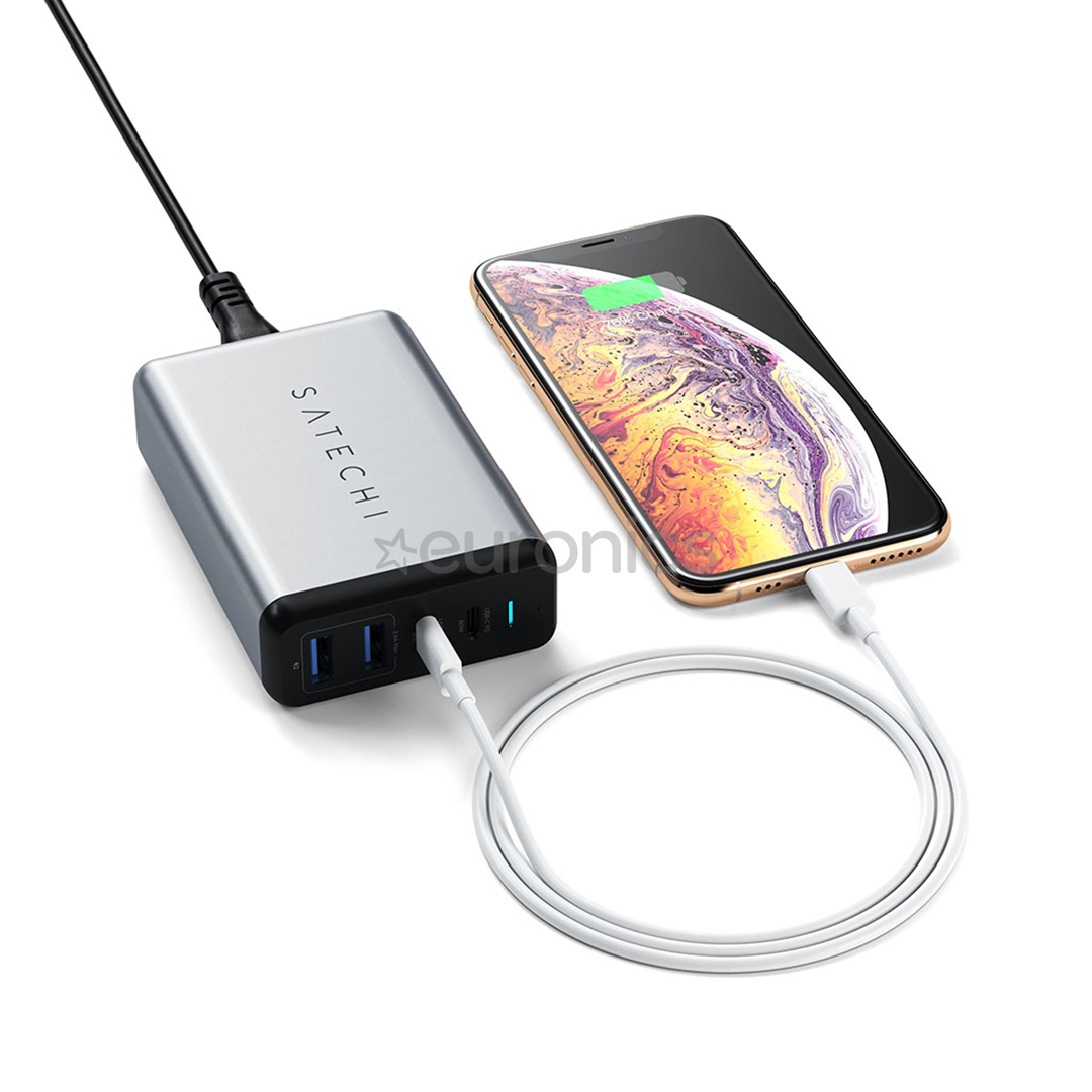 Vooluadapter Satechi 75W 2x USB-C ja 2x USB-A