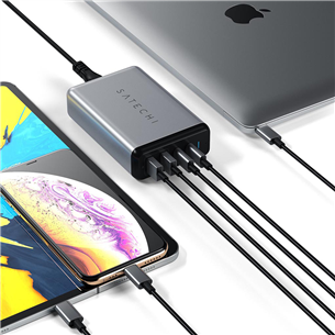 Адаптер питания Satechi 75 Вт 2x USB-C и 2x USB-A