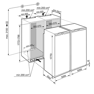 Built-in SBS bundle Liebherr (120 cm)