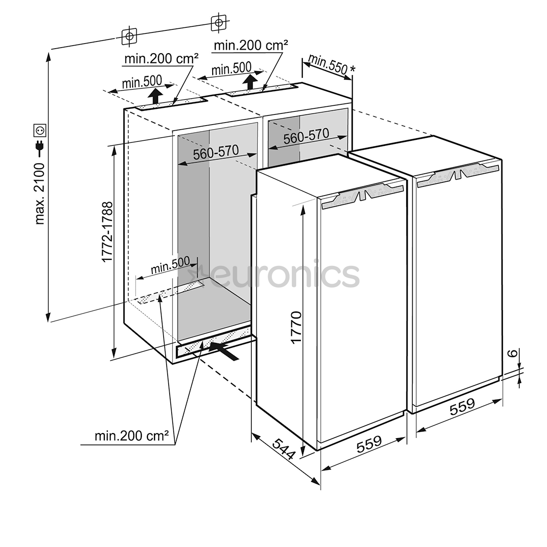 Built-in SBS bundle Liebherr (120 cm)