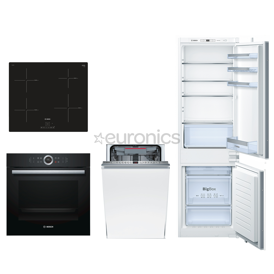 Built-in set Bosch (oven, hob, refrigerator and dishwasher)
