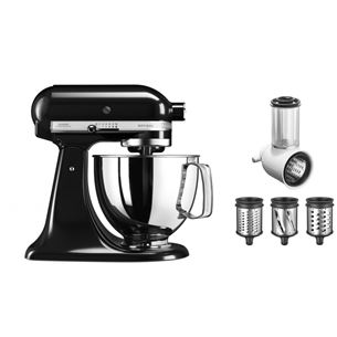 Комплект: миксер KitchenAid Artisan 4,83 л + насадка для измельчения/натирания