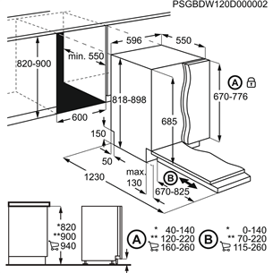 Built-in dishwasher Electrolux / 15 place settings