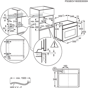 Built-in compact-microwave oven AEG