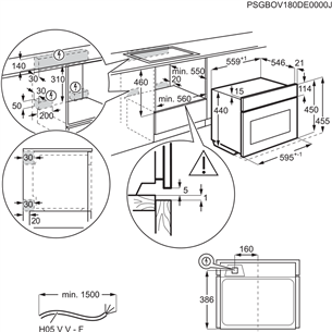 Built-in compact-microwave oven AEG