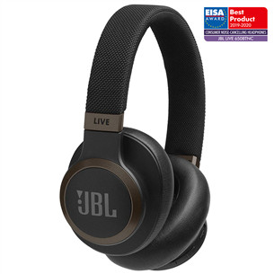 JBL Live 650, must - Juhtmevabad üle kõrva kõrvaklapid JBLLIVE650BTNCBLK