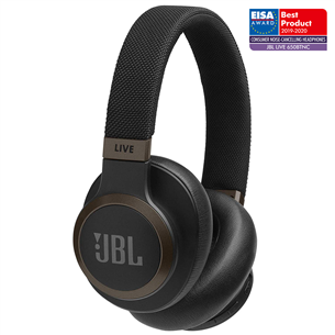 JBL Live 650, must - Juhtmevabad üle kõrva kõrvaklapid