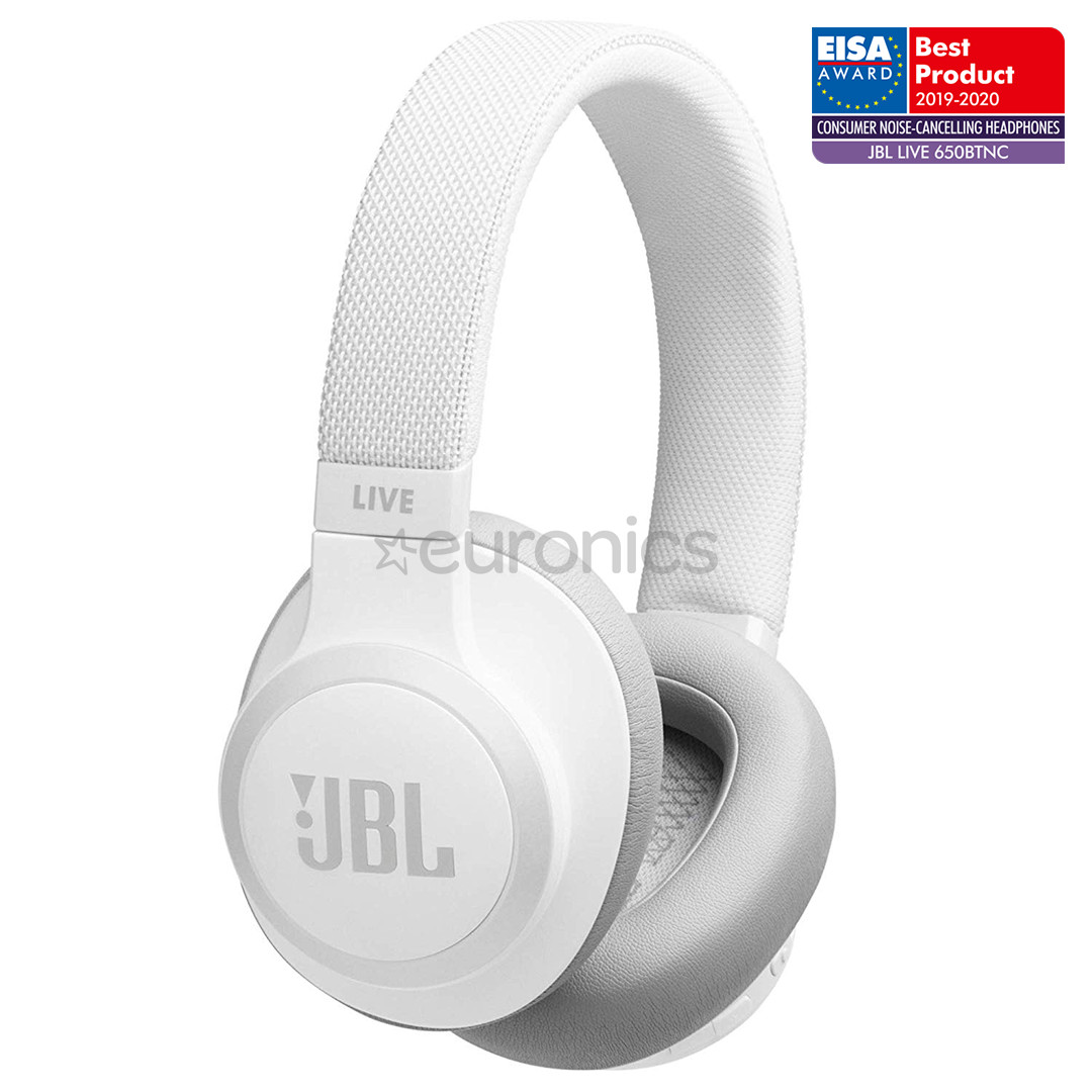 JBL Live 650, valge - Juhtmevabad üle kõrva kõrvaklapid