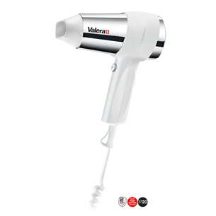 Valera Action 1800 Push, 1800 W, white/silver - Wall-mounted hair dryer 542.14WHITE