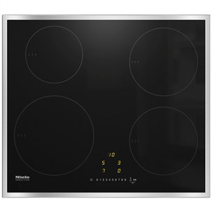 Miele, ширина 57,4 см, стальная рама, черный - Интегрируемая индукционная варочная панель