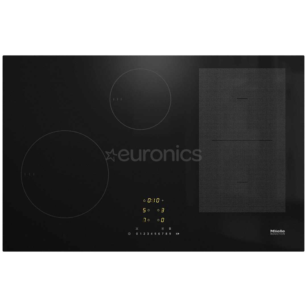 Miele, PowerFlex cooking area, width 80 cm, frameless, black - Built-in Induction Hob