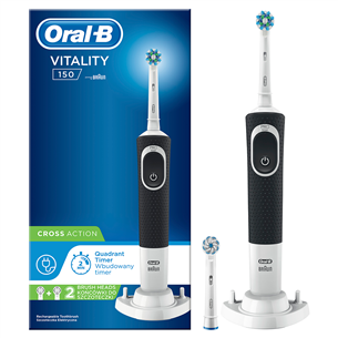 Braun Oral-B Vitality 150, black/white - Electric toothbrush 150VITALITYBLACK