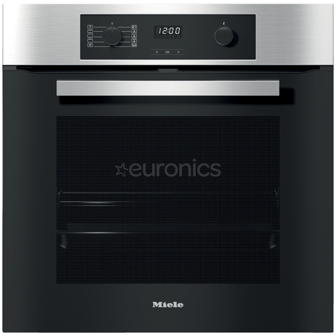 Miele, push buttons, FlexiClip runners, 76 L, inox - Built-in Oven