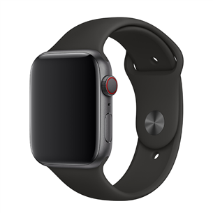 Vahetusrihm Apple Watch Black Sport Band - Extra Large 44mm