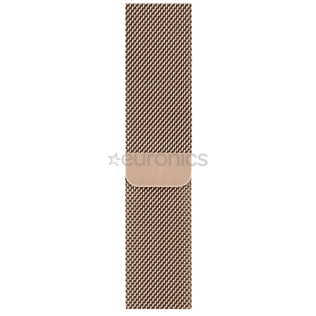 Vahetusrihm Apple Watch Gold Milanese Loop 44 mm