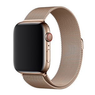 Replacement strap Apple Watch Gold Milanese Loop 44 mm