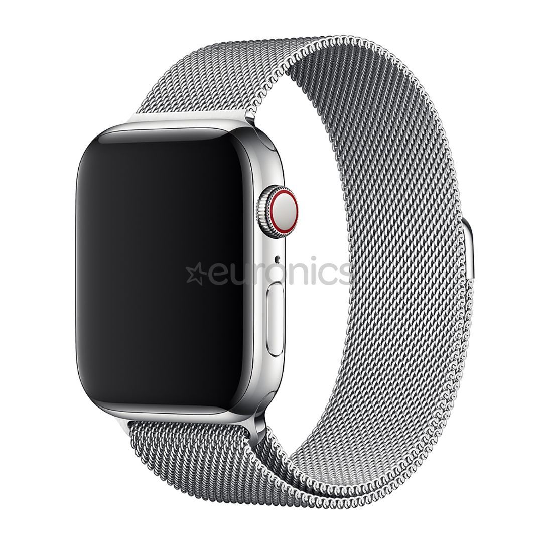 Vahetusrihm Apple Watch Silver Milanese Loop Apple 44 mm