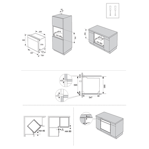 Интегрируемый духовой шкаф, Gorenje / объём: 71 л