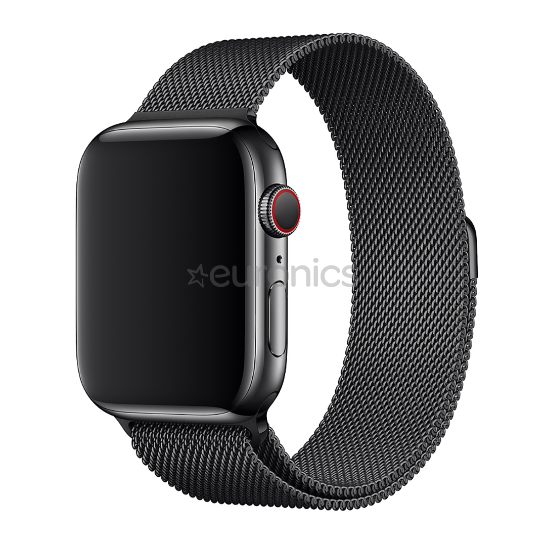Vahetusrihm Apple Watch Space Black Milanese Loop 44mm