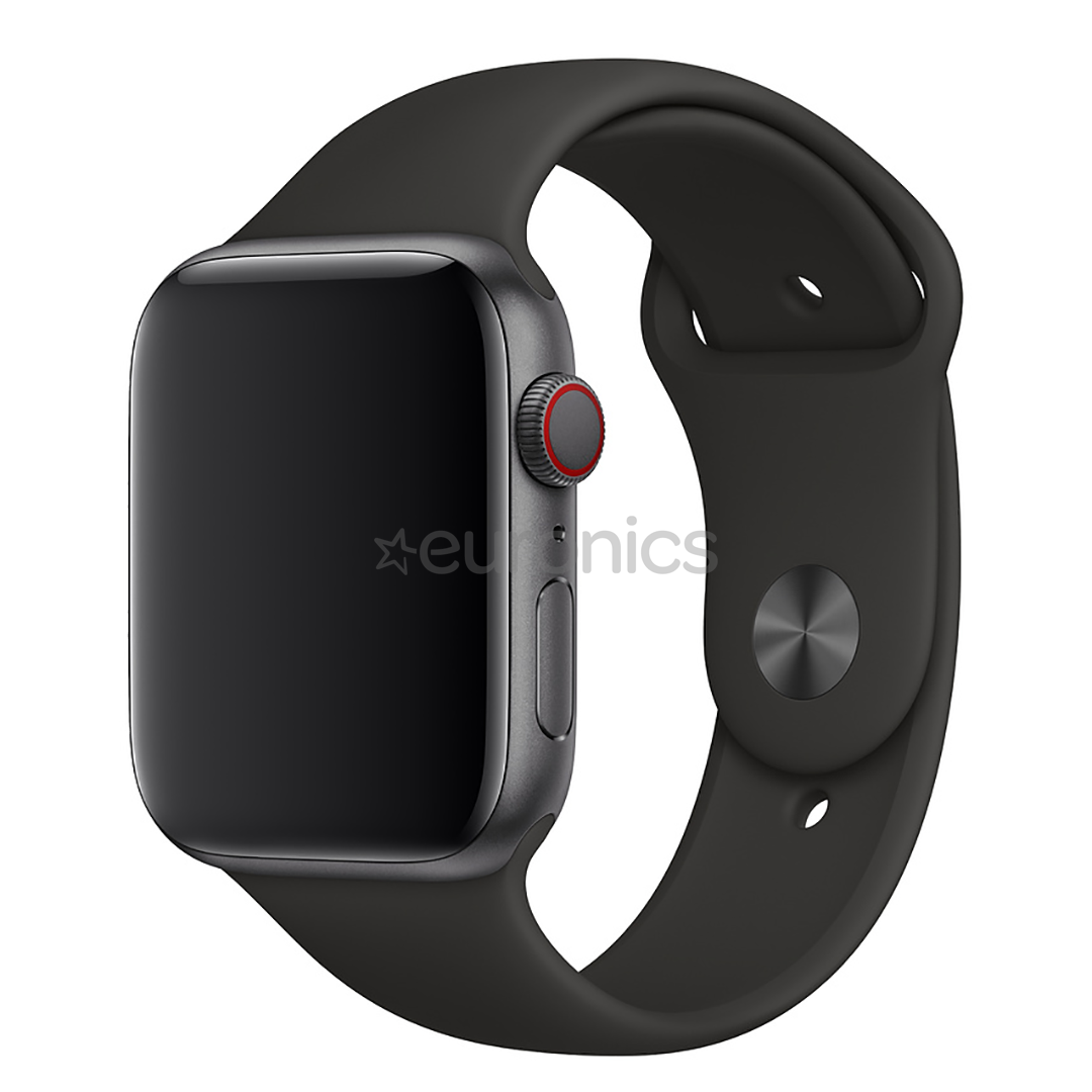 Vahetusrihm Apple Watch Black Sport Band - Regular 44mm