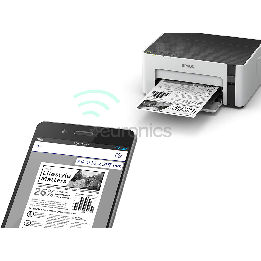 Epson EcoTank M1120, WiFi, hall - Tindiprinter