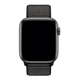 Replacement strap Apple Watch Black Sport Loop - Regular 44 mm